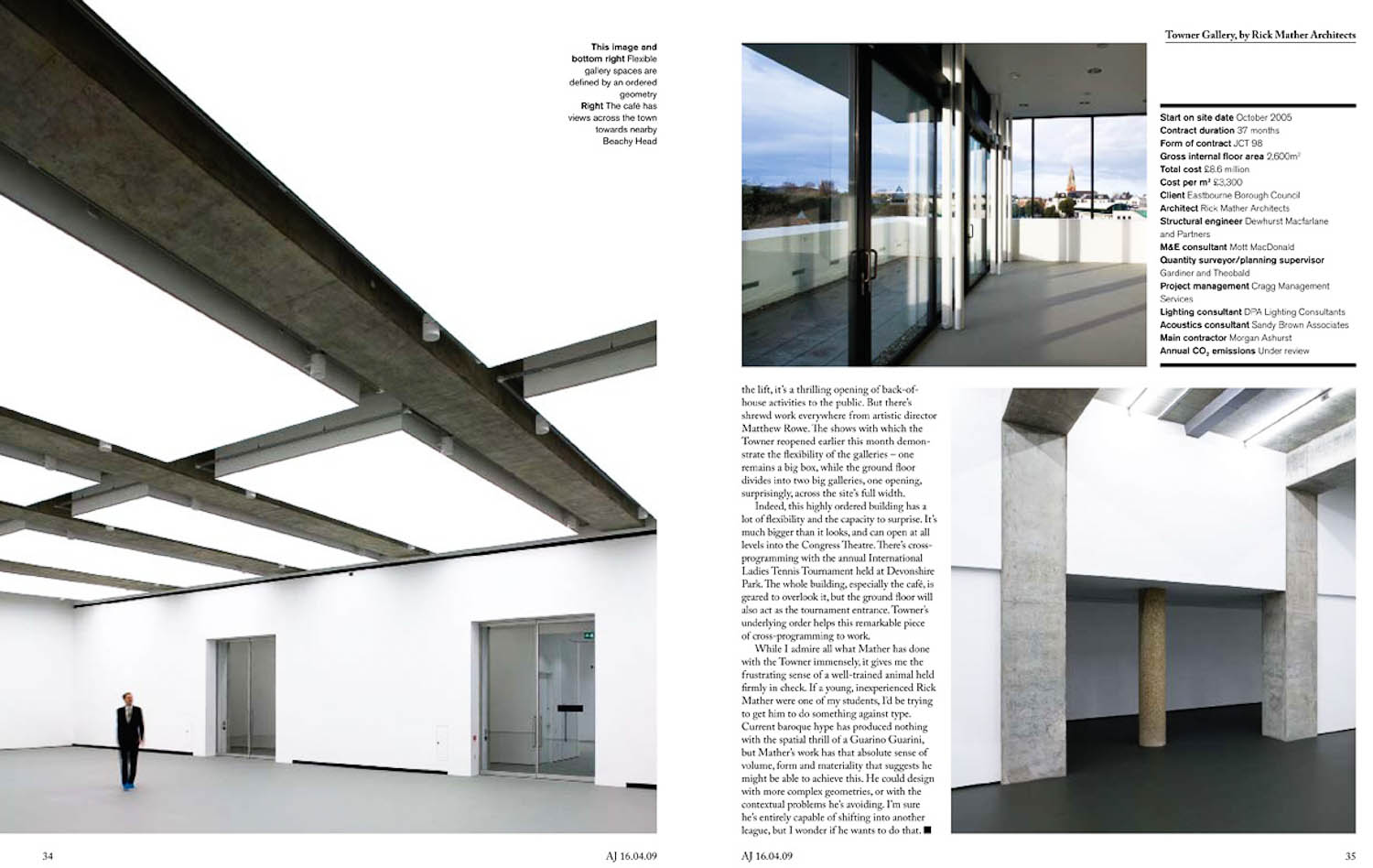 AJ Magazine, Towner Gallery Feature