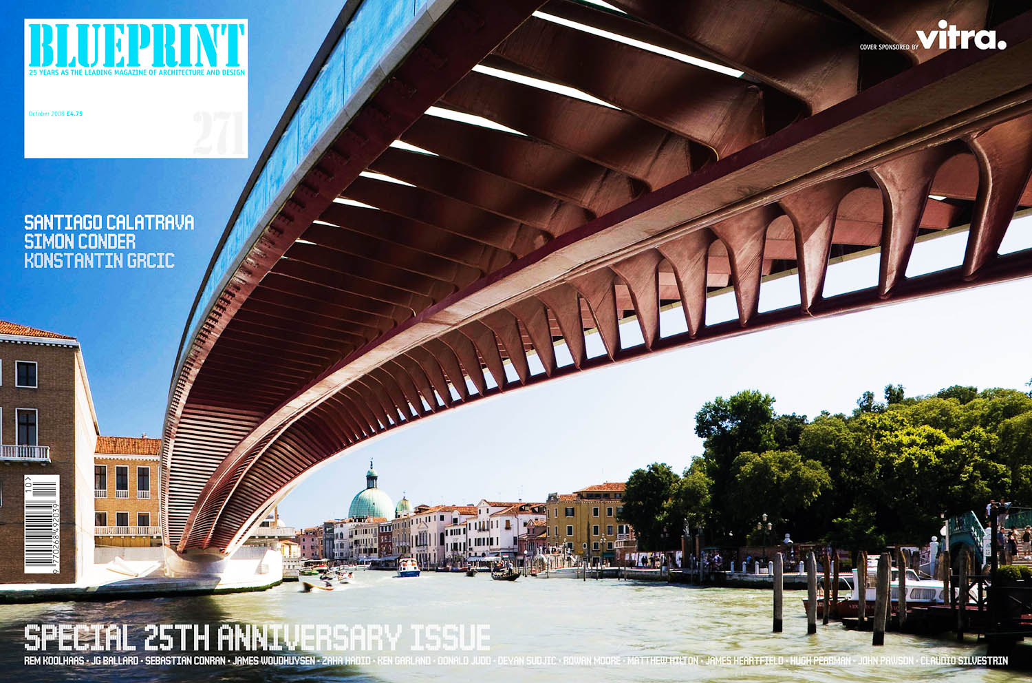 BLUEPRINT Magazine Feature, Oct 08, Calatrava Bridge Venice, Italy