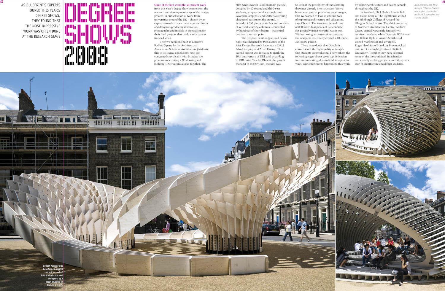 BLUEPRINT Magazine Feature, September 2008